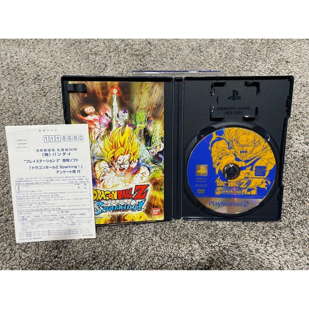 Video Game PS2 Dragon Ball Z Sparking! Bandai NTSC-J Excellent
